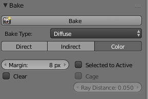 Baking color on cycles