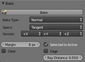 Baking normals on cycles