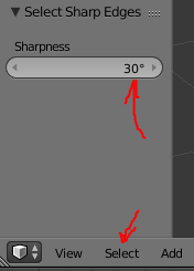 Select Sharp edges